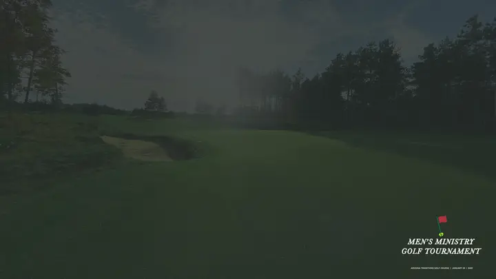 Men’s Ministry Golf Tournament: notes slide