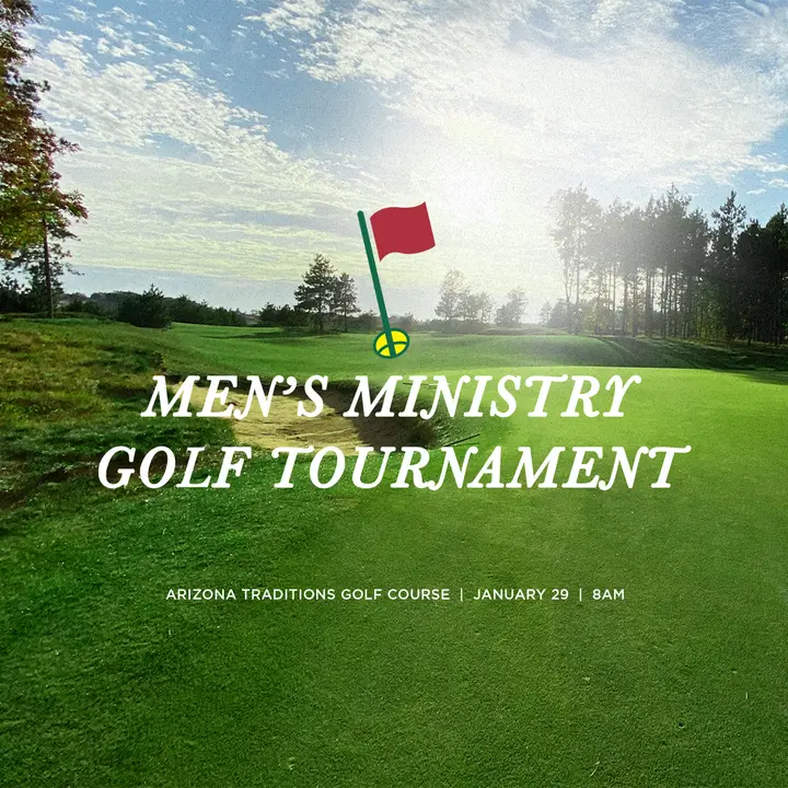 Men’s Ministry Golf Tournament: social post