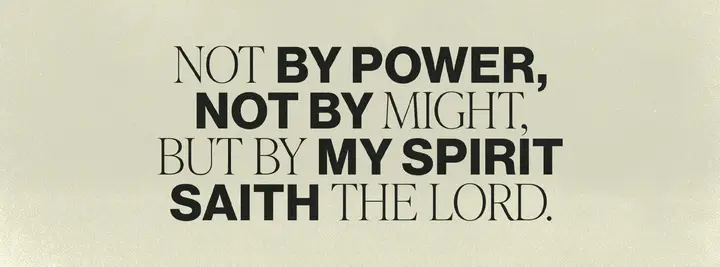 Not by Power: facebook cover