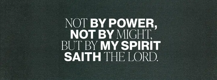 Not by Power: facebook cover