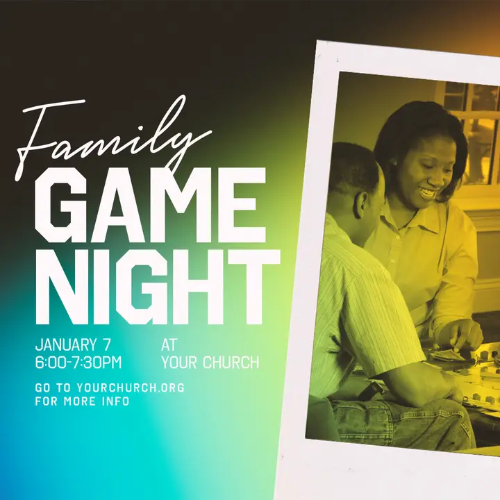 Family Game Night: social post