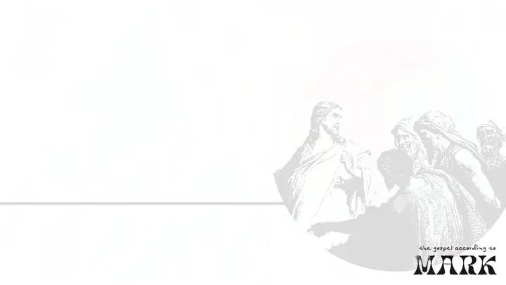 The Gospel According to Mark: notes slide
