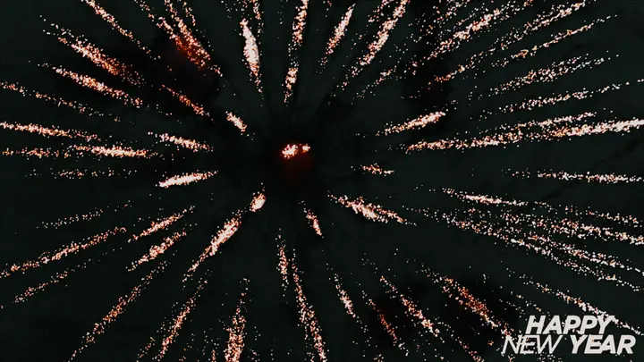 Happy New Year: 4K slide · blank