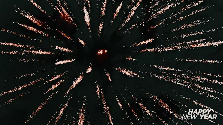 Happy New Year: blank background