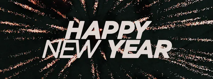 Happy New Year: facebook cover