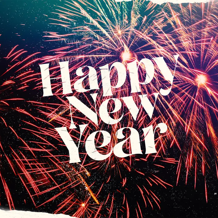 Happy New Year: social post