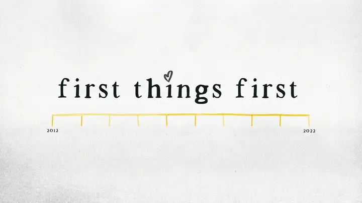 First Things First: HD slide