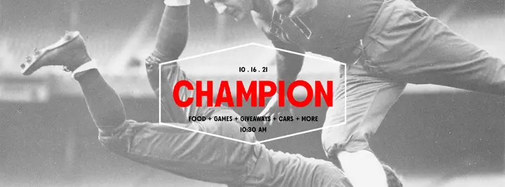 Champion: facebook cover