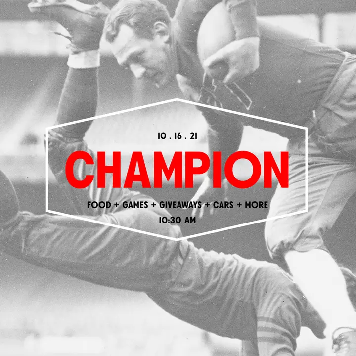 Champion: social post