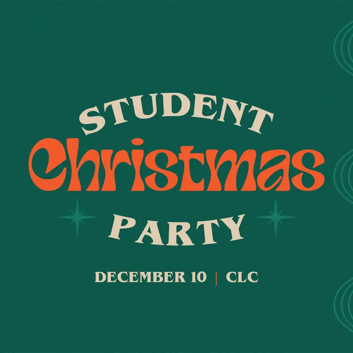 Student Christmas Party: social post