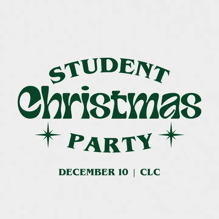 Student Christmas Party: social post