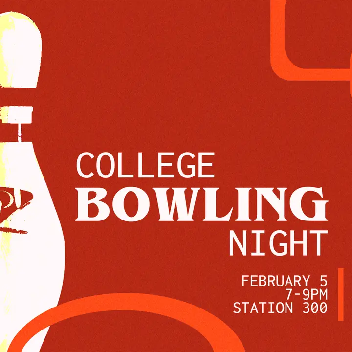 College Bowling Night: social post
