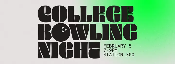 College Bowling Night: facebook cover