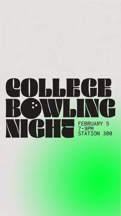 College Bowling Night: story