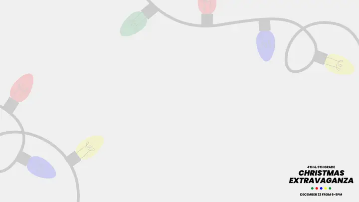 Christmas Extravaganza: notes slide