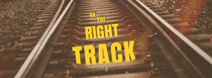 On the Right Track: facebook cover