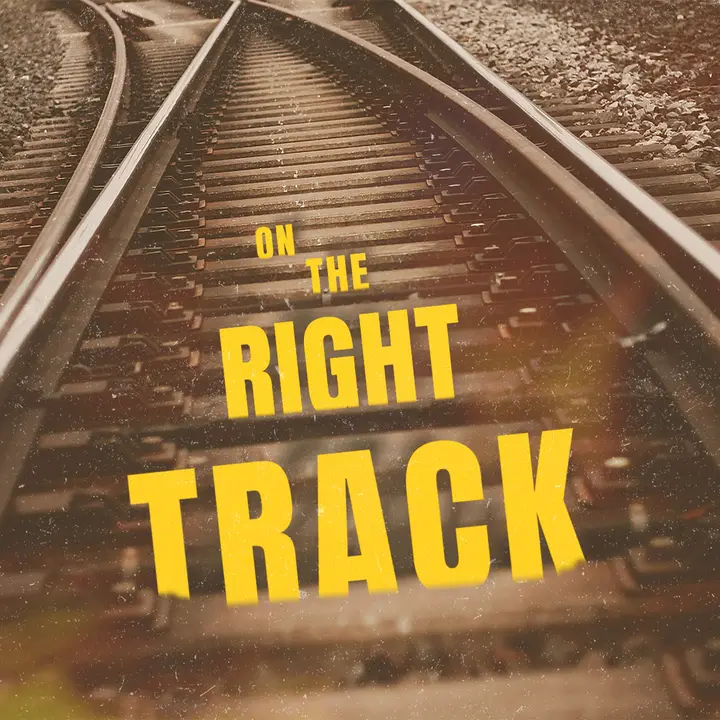 On the Right Track: social post