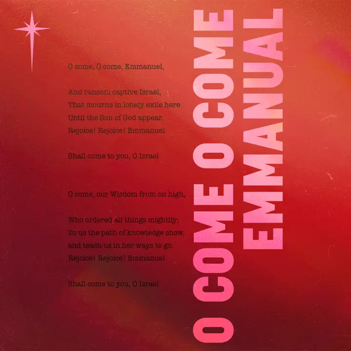 O Come O Come Emmanual: social post