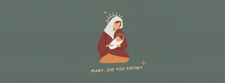 Mary Did You Know: facebook cover