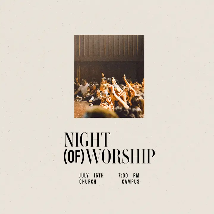 Night of Worship: social post