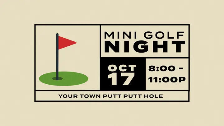 Mini Golf Night: HD slide