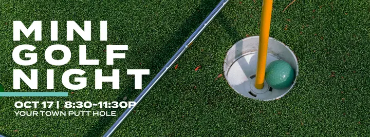 Mini Golf Night: facebook cover