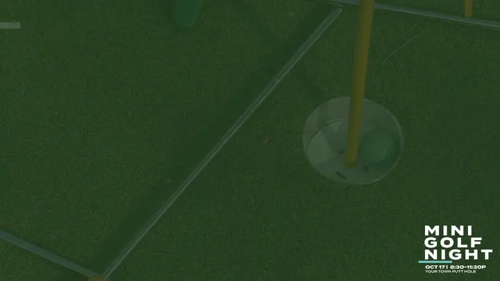 Mini Golf Night: notes slide