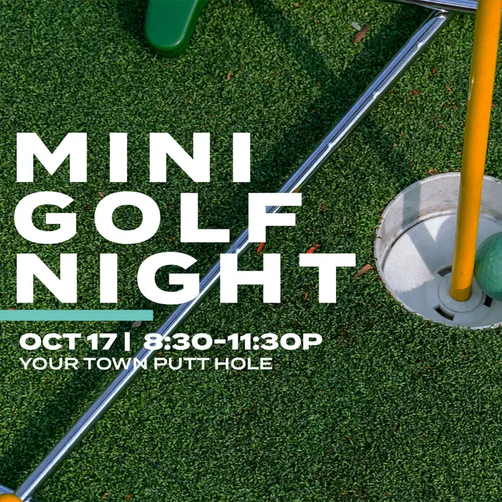 Mini Golf Night: social post