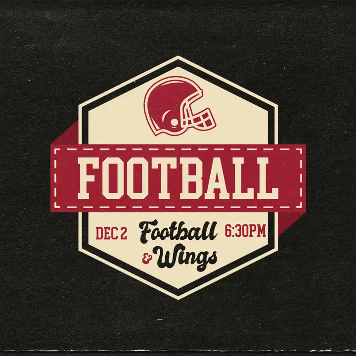 Football & Wings: social post