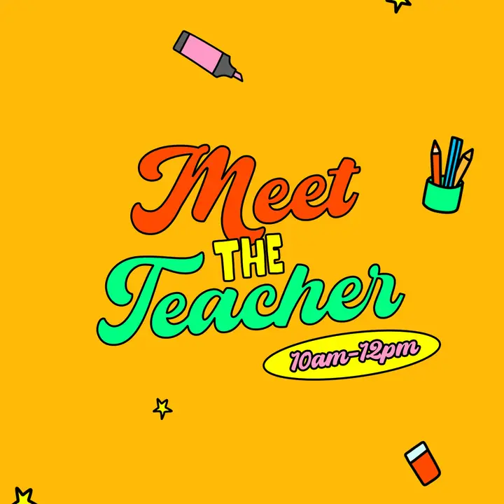 Meet the Teacher: social post
