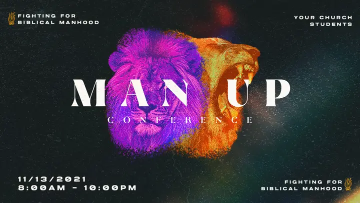 Man Up Conference: HD slide