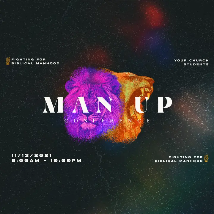 Man Up Conference: social post