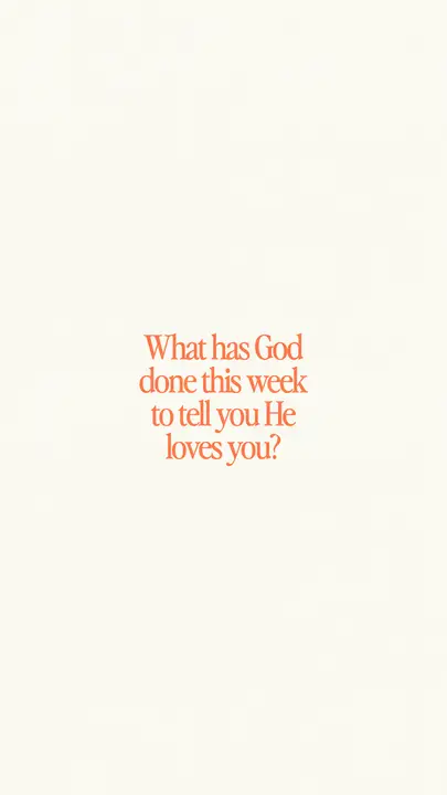 God’s Love This Week: story