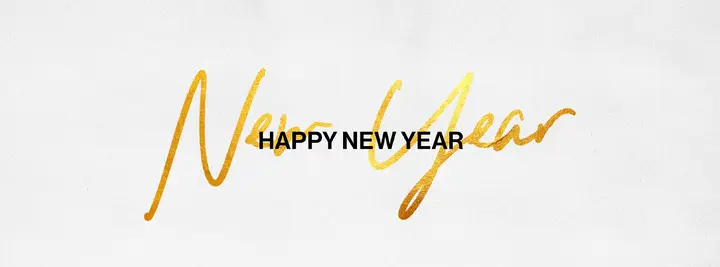 Happy New Year: facebook cover