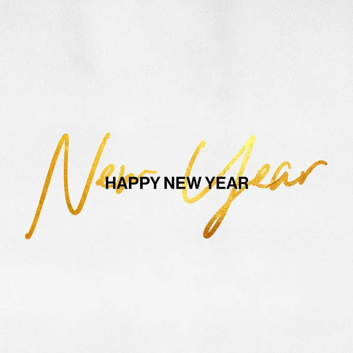 Happy New Year: social post