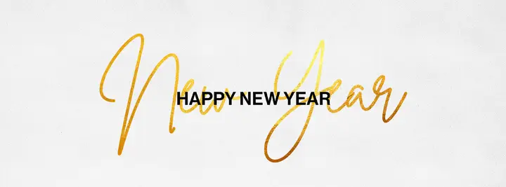Happy New Year: facebook cover