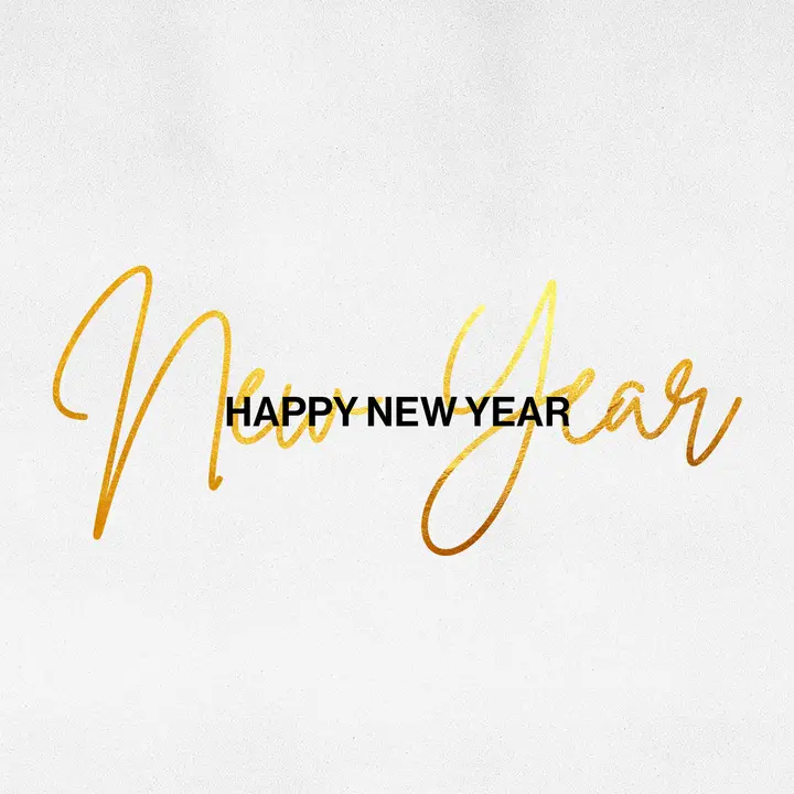 Happy New Year: social post