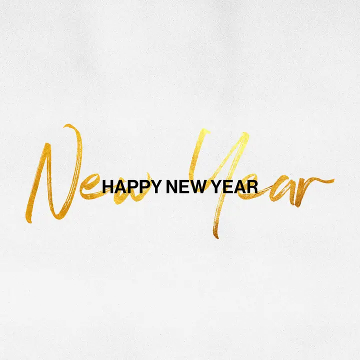 Happy New Year: social post