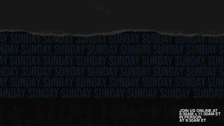 Join Us Sunday: notes slide