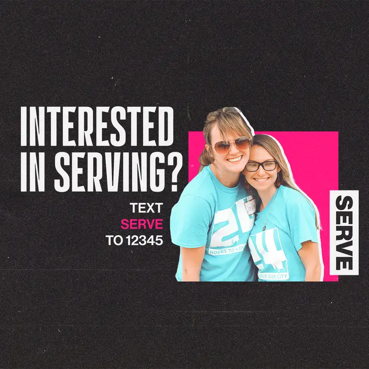 Interested In Serving: social post