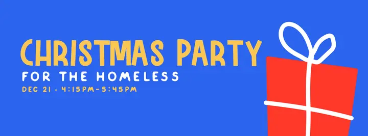 Christmas Party for the Homeless: facebook cover