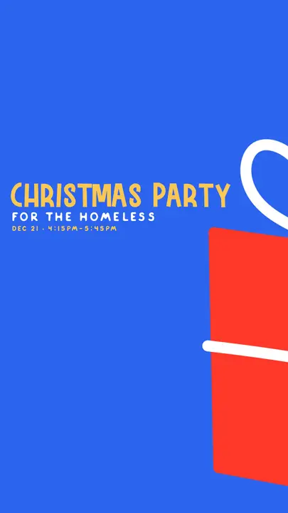 Christmas Party for the Homeless: story