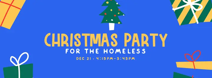 Christmas Party for the Homeless: facebook cover