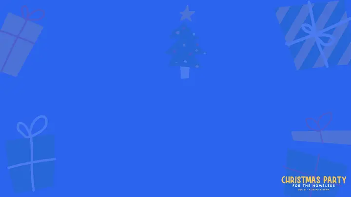 Christmas Party for the Homeless: notes slide