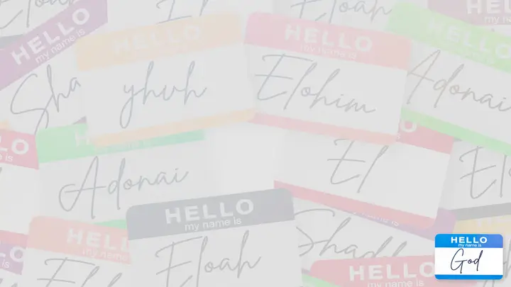 Hello My Name Is God: notes slide