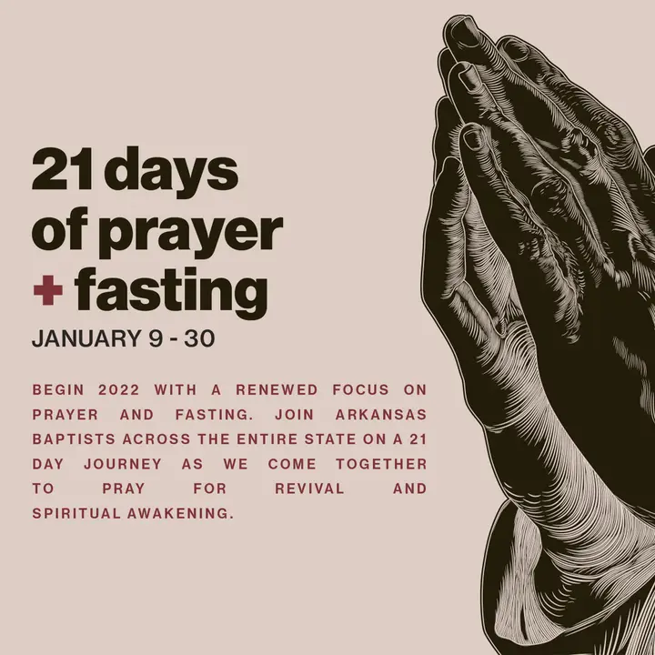 21 Days of Prayer and Fasting: social post