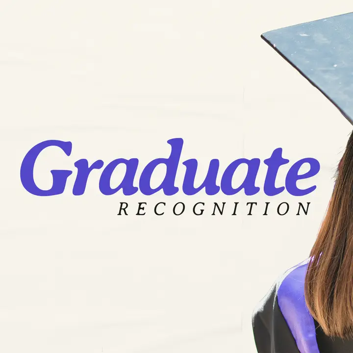 Graduate Recognition: social post