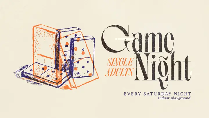 Single Adults Game Night: HD slide