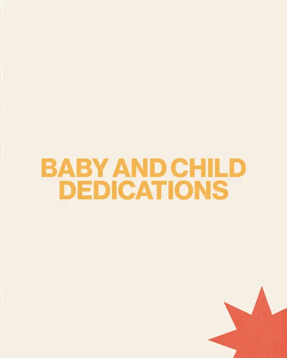 Baby And Child Dedications: social post