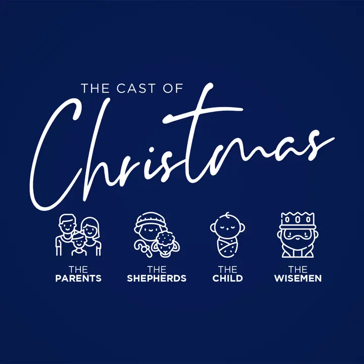 The Cast of Christmas: social post